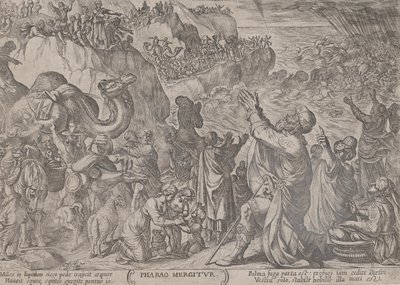 Planche 8 : Les Égyptiens se noyant dans la mer Rouge, des 