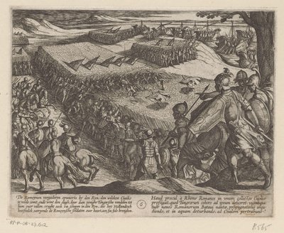 Romains vaincus au Rhin - Antonio Tempesta
