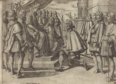 Duc espagnol devant Marguerite d