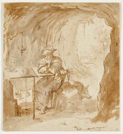 Saint Antoine avec le sanglier - Antonio Tempesta