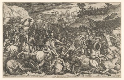 Combat entre les Israélites et les Amalécites (Hebraorvm victoria ab Amalechitis reportata) - Antonio Tempesta