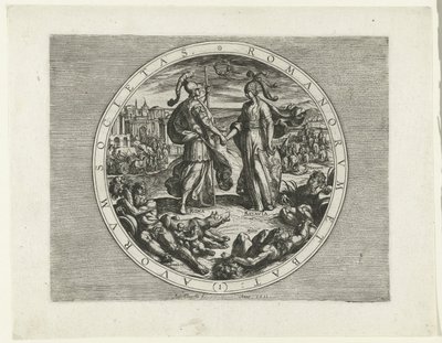 Page de titre pour la série La Révolte Batave, 69-70 (Romanorum et Batavorum Societas) - Antonio Tempesta