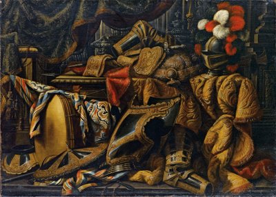Armure, casque, bouclier, épée - Antonio Tibaldi