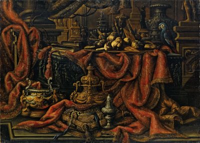 Argenterie, fruits et plateau de bonbons - Antonio Tibaldi