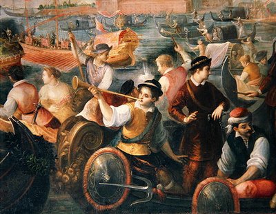 Le débarquement de Catarino Cornaro à Venise en 1489 (détail) - Antonio Vassilacchi