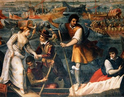 Le débarquement de Catarino Cornaro à Venise en 1489 - Antonio Vassilacchi
