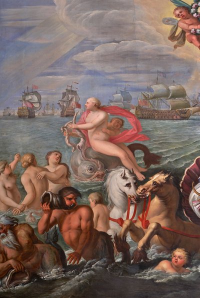 Détail de la salle de dessin de la reine - Antonio Verrio