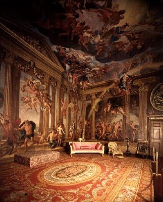 Dieux olympiens, peintures murales dans la salle du Ciel, vers 1695-96 - Antonio Verrio