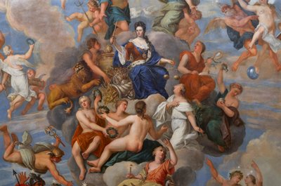 La reine Anne entourée d