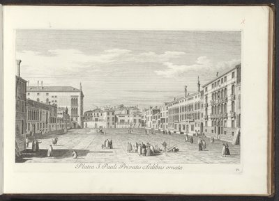 Vue sur Campo San Polo à Venise - Antonio Visentini