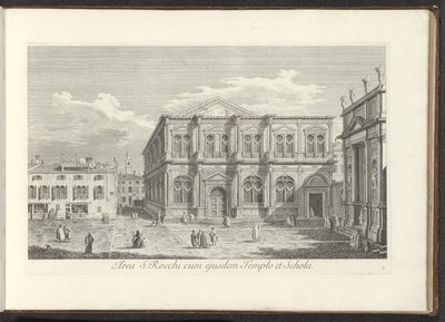 Vue de Campo San Rocco à Venise - Antonio Visentini
