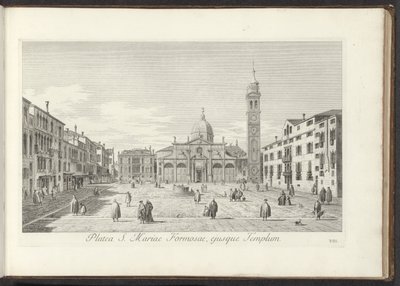 Vue sur Campo Santa Maria Formosa à Venise (Gezichten op gebouwen en pleinen in Venetië) - Antonio Visentini