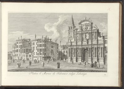 Vue de Campo Santa Maria Zobenigo à Venise - Antonio Visentini