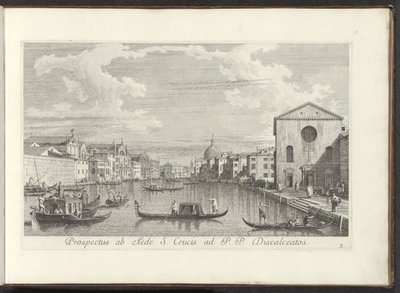 Vue du Grand Canal, de Santa Maria di Nazareth et de San Simeone Piccolo à Venise - Antonio Visentini