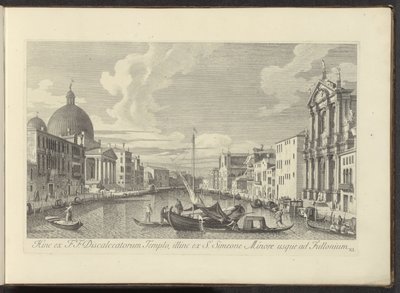 Vue du Grand Canal, de Santa Maria di Nazareth et de San Simeone Piccolo à Venise - Antonio Visentini