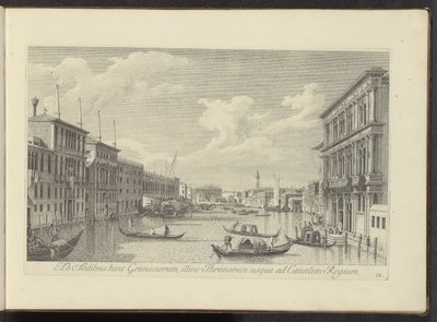 Vue sur le Grand Canal et le Palazzo Vendramin-Calergi à Venise - Antonio Visentini