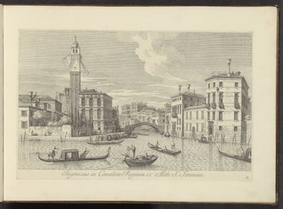 Vue du Cannaregio et du Palazzo Labia à Venise - Antonio Visentini