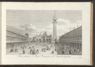Vue de la place Saint-Marc et de la basilique Saint-Marc à Venise - Antonio Visentini