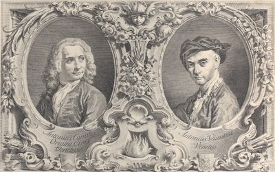 Portraits de Canaletto et Visentini, 1735 - Antonio Visentini