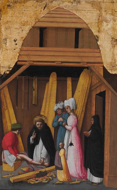 Saint Pierre Martyr guérissant la jambe d
