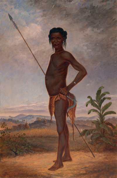 Homme Niam-Niam, vers 1893 - Antonio Zeno Shindler