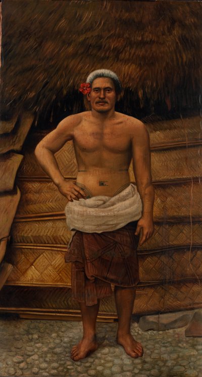 Homme samoan, vers 1885-1899 - Antonio Zeno Shindler