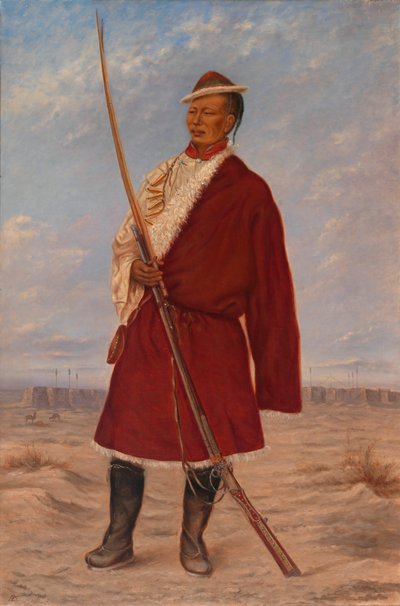 Homme tibétain, vers 1893 - Antonio Zeno Shindler