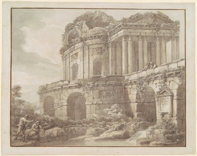 Une ruine romaine - Antonio Zucchi