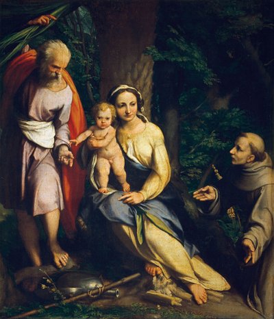 Le repos pendant la fuite en Égypte - Antonio da Correggio