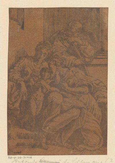 Sainte Famille avec Anne - Antonio da Cremona