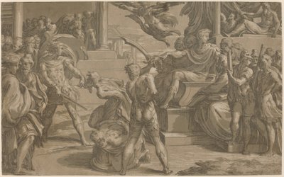 Le Martyre des Saints Pierre et Paul (recto) - Antonio da Trento