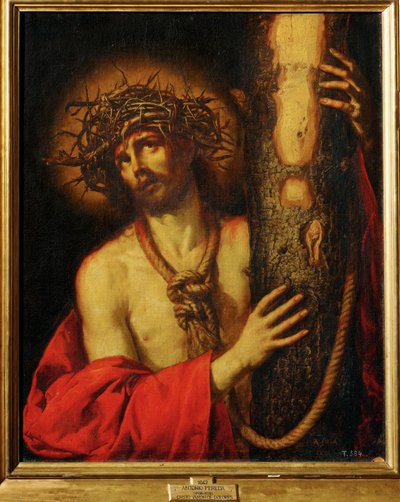 Le Christ souffrant (peinture sur toile) - Antonio de Pereda