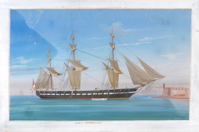 Navire à vapeur assisté par voiles HMS 