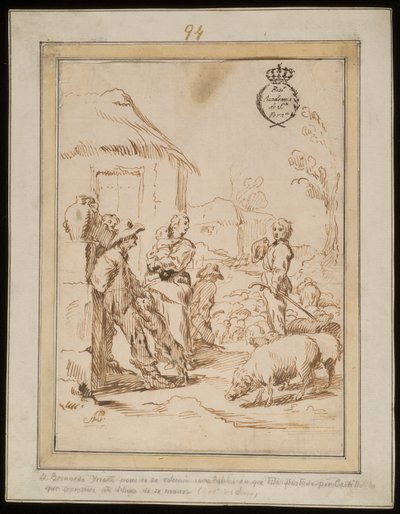 Scène de bergers - Antonio del Castillo y Saavedra