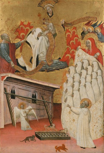 Sainte Francesca Romana vêtue par la Vierge, ca. 1445 - Antonio del Massaro da Viterbo