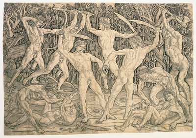 Bataille des nus - Antonio del Pollaiolo