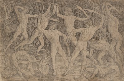 Bataille des hommes nus, vers 1470-90 - Antonio Pollaiuolo