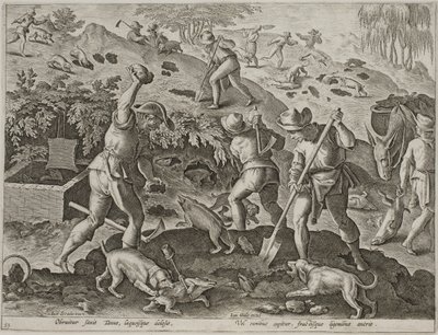 Chasse au blaireau - Antonius Wierix