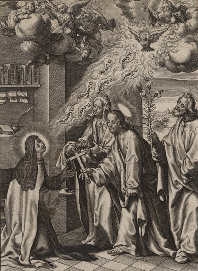 La Vision de Sainte Thérèse - Antonius Wierix
