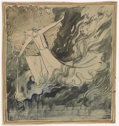 Projet pour la page de titre de De Gijsbrecht van Aemstel - Antoon Derkinderen