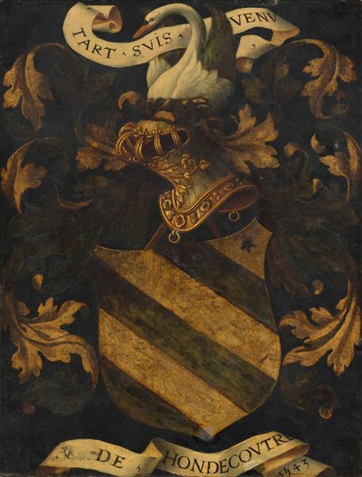 Armoiries crêtées [verso], 1543 - Antwerp 16th Century
