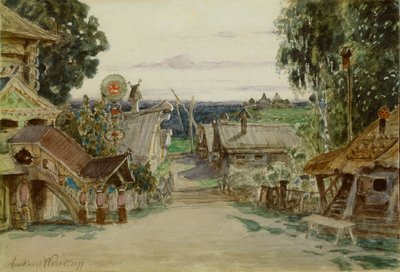 Berendeyevka. Décor de scène pour l