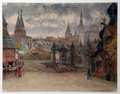 La place des strelets - Decor pour l