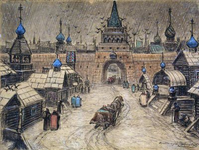 Vieux Moscou, 1908 - Apollinari Mikhailovich Vasnetsov