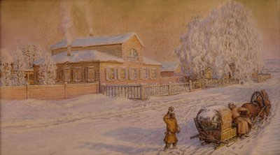 Notre maison à Ryabovo, 1918-1919 - Apollinari Mikhailovich Vasnetsov