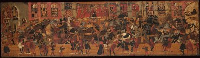 Tournoi sur la place de Santa Croce, Florence - Apollonio di Giovanni