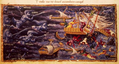 Manuscrit virgilien avec passage de l