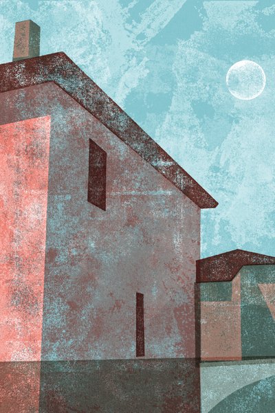 Reflet de la maison au clair de lune - Apostrofo Design