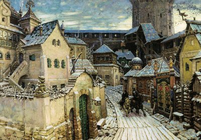 Un héraut, le matin au Kremlin - Appolinari Mikhaylovich Vasnetsov