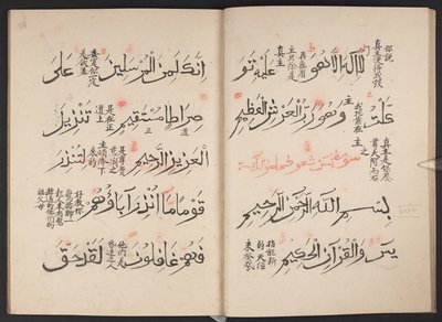 Coran, BL IO Islamique 3440, f.13v-14r - Arabic School